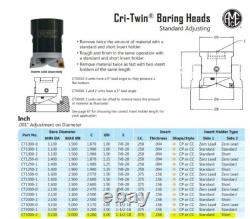 Criterion Cri-Twin 380 Boring Head, 3 Body, 1-1/2-18 Mount, Standard / Short