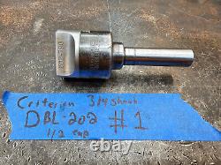 Criterion DBL-202 1/2 Capacity Boring Head on 3/4 Straight Shank #1