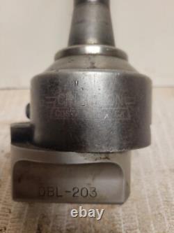 Criterion DBL 203 Boring Head R8 shank Bridgeport Milling Tool with 15 boring bars