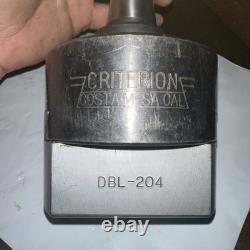Criterion DBL-204 1 Capacity Precision Fine Boring Head R8 Shank #1