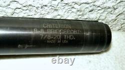 Criterion Dbl-202b Boring Head With R8 Bridgeport 7/8 20 Thd. Shaft