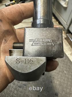 Criterion S-1 1/2 Adjustable Offset Boring Head 1 Straight Shank Milling Machin
