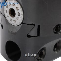 Cross Hole Dia 1/2Inch R8 Shank 3 Boring Head & 8 Pieces 3/4 Boring Bar Set