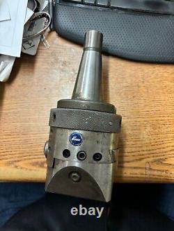 ENCO AUTOMATIC BORING HEAD model 1100 Made in France, tapered shank mill tool