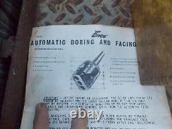 ENCO AUTOMATIC BORING HEAD model 1100 Made in France, tapered shank mill tool