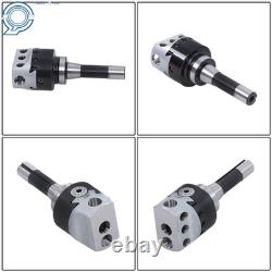 End Mills 3 Boring Head R8 Shank + 10Pcs 3/4 Carbide Tipped Boring Bar Set