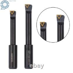 End Mills 3 Boring Head R8 Shank + 10Pcs 3/4 Carbide Tipped Boring Bar Set