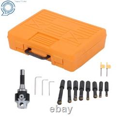 End Mills 3 Boring Head R8 Shank + 10Pcs 3/4 Carbide Tipped Boring Bar Set