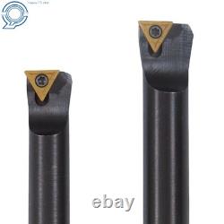 End Mills 3 Boring Head R8 Shank + 10Pcs 3/4 Carbide Tipped Boring Bar Set