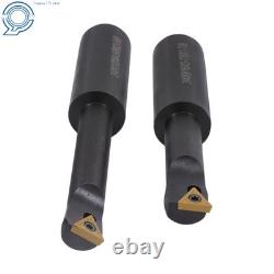 End Mills 3 Boring Head R8 Shank + 10Pcs 3/4 Carbide Tipped Boring Bar Set