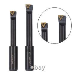 End Mills 3 Boring Head R8 Shank + 10Pcs Carbide Tipped 3/4 Boring Bar Set