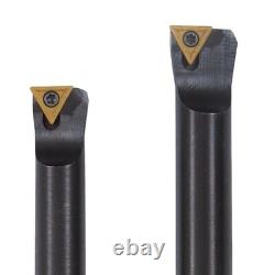 End Mills 3 Boring Head R8 Shank + 10Pcs Carbide Tipped 3/4 Boring Bar Set