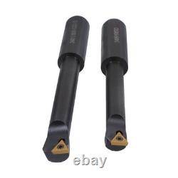 End Mills 3 Boring Head R8 Shank + 10Pcs Carbide Tipped 3/4 Boring Bar Set