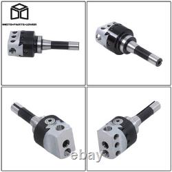 End Mills 3 Boring Head R8 Shank + 10pcs Carbide Tipped 3/4 Boring Bar Set
