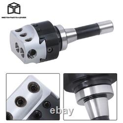 End Mills 3 Boring Head R8 Shank + 10pcs Carbide Tipped 3/4 Boring Bar Set
