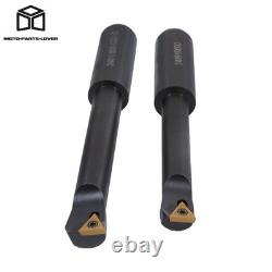 End Mills 3 Boring Head R8 Shank + 10pcs Carbide Tipped 3/4 Boring Bar Set