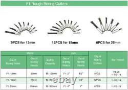 F1 Boring Head Lathe Boring Bar Milling Holder for Milling Machine Tools Wrenche