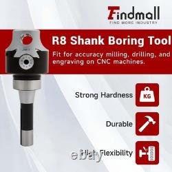Findmall 12Pcs 3 Inch Boring Head R8 Shank 3/4 3 boring head set