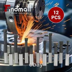 Findmall 12Pcs 3 Inch Boring Head R8 Shank 3/4 3 boring head set