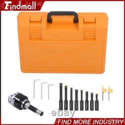 Findmall 3 Boring Head R8 Shank + 10Pcs Carbide Tipped 3/4 Boring Bar Set Findmall 3 Boring Head R8 Shank + 10Pcs Carbide Tipped 3/4 Boring Bar Set