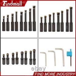 Findmall 3 Boring head R8 Shank + 8pcs Indexable 3/4 Boring Bar Set TCMT
