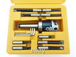 HHIP 1001-0105 3 Piece Boring Tool Set 2 Inch Head & MT3 & 1/2 Inch