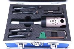 Indexable Tool Set With 2 Boring Head, R8 Shank & 4 Boring Bars (1001-0201)