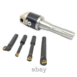 Indexable Tool Set With 2 Boring Head, R8 Shank & 4 Boring Bars (1906-0201)