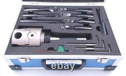 Indexable Tool Set With 3 Boring Head, R8 Shank & 8 Boring Bars (1001-0205)