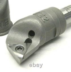 KAISER 10mm STEEL BORING BAR SHANK #615.217 with #E18 & #22 INSERT HOLDER HEADS