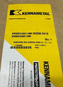 KENNAMETAL 71 to 111 mm ROMICRON FINE BORING HEAD KR50SVU65110M