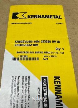 KENNAMETAL 71 to 111 mm ROMICRON FINE BORING HEAD KR50SVU65110M