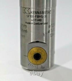 KENNAMETAL SF100FBHS31, EPD# 3586587, 25mm SINGLE CUTTER BORING HEAD A352