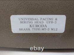 KURODA Universal Facing & Boring HEAD UFB-3 MT-3 M12 Unused stored item from JP