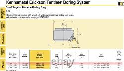 Kennametal Erickson Tenthset boring head BRA088350 CV40BR088212 ETA7CTFPR16