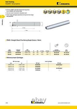 Kennametal SS25-FBHS-31 ModBore Finishing Boring Head 25mm Shank Swiss Made