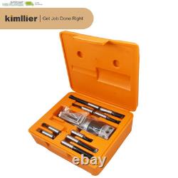 Kimllier 9Pcs 2 Inch Boring Head R8 1/2 Inch Shank Boring Bar Set Carbide Tipped