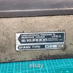 Kuroda UFB-3 MT-3 M12 Boring Head Set for Milling USED from Japan