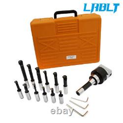 LABLT 3 Boring Head With R8 Shank and 12Pack 3/4 Carbide Boring Bar Set