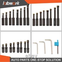 Labwork 3 inch Boring head R8 Shank + 8pcs Indexable 3/4 inch Boring Bar Set