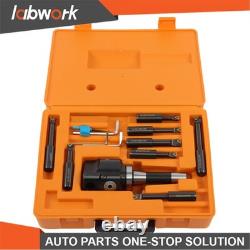 Labwork 3 inch Boring head R8 Shank + 8pcs Indexable 3/4 inch Boring Bar Set