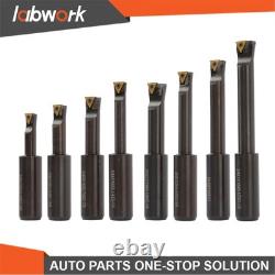 Labwork 3 inch Boring head R8 Shank + 8pcs Indexable 3/4 inch Boring Bar Set