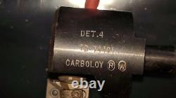 Lot Of 2 Carboloy Adjustable Boring Head Det. 4 Td-74401 Det. 3 1/2 Shank