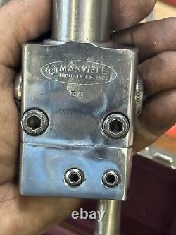 Maxwell 1 Straight Shank Boring Head Milling Machine Jig Bore 1/2 Boring Bar