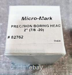 Micro-Mark Precision Boring Head 2 Dia 7/8-20 #82762 & R8 Shank #83378