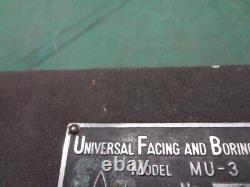 Mizoguchi MU-3 Universal Facing & Boring head Shank kit MST With box From Japan