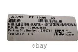 NEW Allied Machine & Engineering NMTB40-150018 Boring Head Taper Shank NMTB40