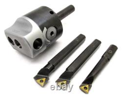 NICE! CRITERION 3/4 BORING HEAD with 3/4 SHANK & 3 CRITERION BORING BARS #203D