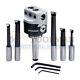 New Boring Head 50 Mm With Mt-3 Interchangeable Shank And Hss Boring Tools 5pcs