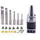 New Bt30 2inch Boring Head Set With 6 Indexable Boring Bar And 6 Carbide Inserts